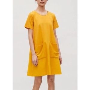 Minimalist A-Line Oversized Jersey Dress with Pockets